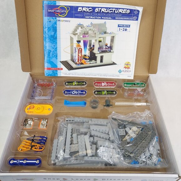 SNAP CIRCUITS BRIC: Structures Brick & Electronic Exploration SC-BRIC-1 Open Box - Picture 5 of 7